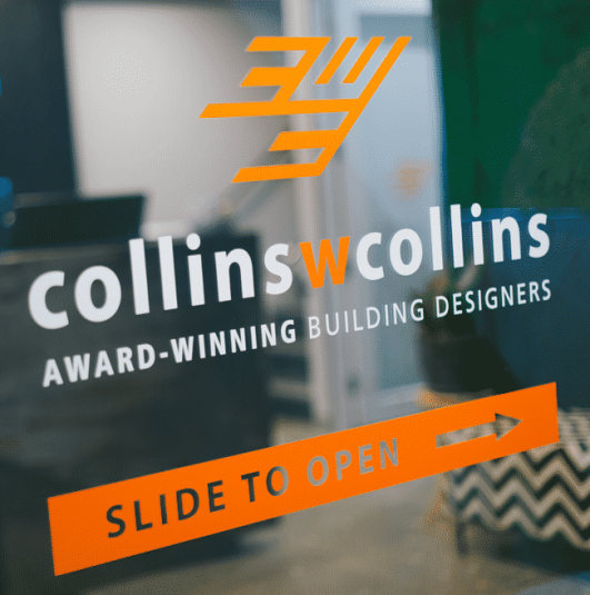 Collins W Collins Window Sign