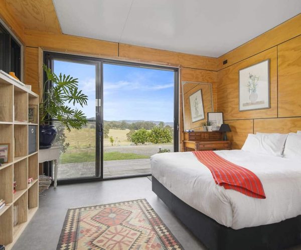 Bedroom with Wooden Walls — Collins W Collins In Port Macquarie, NSW